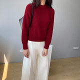 Women Winter Knitted Sweater Coat Knitted Pullover 8t3061