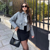 Women Jacket Summer Lapels Short Coat