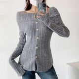 Women Sweater Knitwear Autumn Winter Coat Cashmere-like Sweater