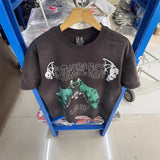 saint m t shirts s.m skull bat graphic crew neck pullover short sleeve t-shirt