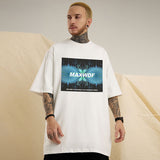 Men T Shirt Loose Oversize Hip Hop Summer Couple Wear Half Sleeve T-shirt