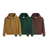 Heavy weight! ami aheoineheartembroidersweatshirtloosefall and winter hooded long sleeve couple hoodie