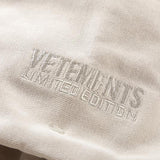 Vetements Hoodie VTM Washed and Worn Joint-Name Loose Hooded Hoodie