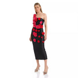 Women Dresses Bandage One-Piece Dress One Shoulder Party Dress (Ont0408)