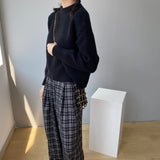 Women Winter Knitted Sweater Coat Knitted Pullover 8t3061