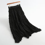 Women Knitted Skirt Autumn and Winter Knitting Umbrella Skirt