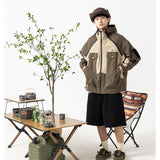 Unisex Jacket Vintage Hooded Hooded Jacket Outdoor Jacket Coat