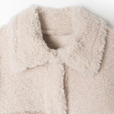 Women Jacket Winter Casual Imitation Lamb Wool Thick Loose Double-Sided Jacket