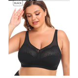 Full figure bra lace wireless women's