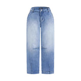 Women's wide-leg straight-leg cropped jeans - spring/summer collection - casual & fashionable - ready stock - aliexpress women's apparel