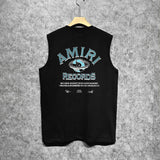 Amiri tank top earth letter printing