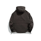 Unisex Jacket Vintage Casual Hooded Jacket Coat for Men and Women Loose Jacket
