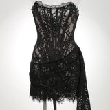 Women Dresses Sexy Lace Dress Dress Skirt (Zns0409)