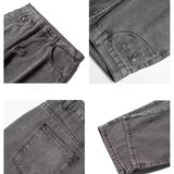 Men Jeans Loose Wide Leg Pants Spring Straight-Leg Trousers Men