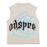 Hip-hop t shirts american high street rock street skull racing west coast rap vest vest sleeveless t-shirt undershirt