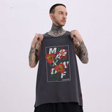 Men Vest Hiphop Retro Sleeveless T-shirt