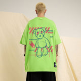 Men T Shirt Bear Printed Couple Short Sleeve T-shirt