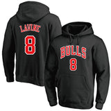 NBA Hoodie Casual Sweater Men's NBA Jordan LaVine Basketball Suit Hoodie
