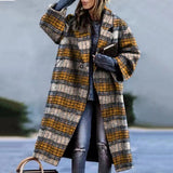 Women Trench Coat Autumn Long Sleeve Turn-down Collar Coat