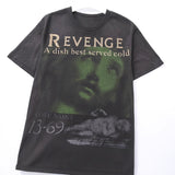saint m t shirts s.m character & letter graphic crew neck short sleeve tee