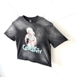 saint m t shirts s.m. virgin mary letter graphic crew neck pullover short sleeve t-shirt
