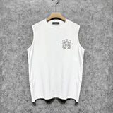 Amiri tank top damaged oil painting printing