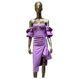 Women Dresses Bandage Dress Summer High Slit Party Dress (Ont0408)
