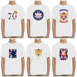 Inspired By Queen 'S Platinum Jubilee 2022 Elizabeth 70 Years T-shirt Printed Round Neck Short Sleeve T-shirt