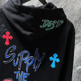 Chh Chrome Hearts Hoodie Color Sanskrit Hand Painted Graffiti Hooded Sweater