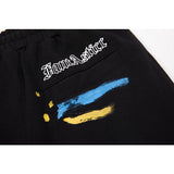Gallery Dept Shorts Hand Painted Splash Ink Graffiti Alphabet Casual Shorts