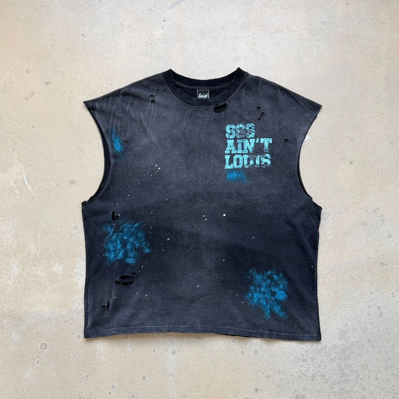 saint m t shirts s.m street graffiti style tank top pullover vest