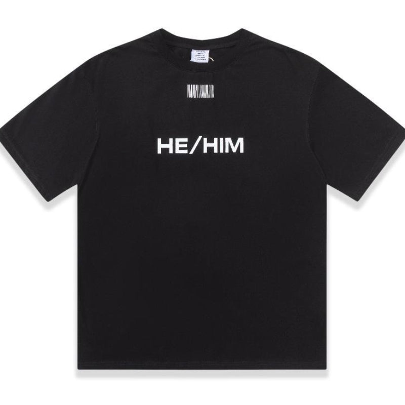 Vetements T Shirts VTM Stripe Size OS Version Loose Casual Short Sleeve T-shirt