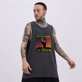 Men Vest Printed Sleeveless T-shirt Summer Sports Vest