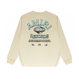 Amiri Long Sleeved Shirt Printed Trendy Pure Cotton