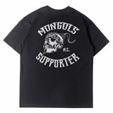 Hip-hop t shirts american high street half sleeve skull printingloose round neck trendy short sleeve t-shirt