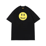 Drew house tshirt r collection d@ew smiley face letter print crew neck pullover short sleeve wholesale single piece