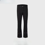 MIJKO Men's Vintage Pants MIJKO Spliced trousers Men's and women's slim-fitting jeans