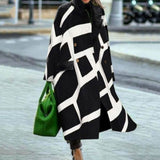 Women Trench Coat Autumn Long Sleeve Turn-down Collar Coat