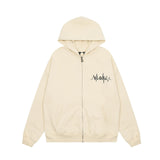 Vlone Hoodie autumn and winter electrocardiogram big V letter