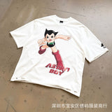 saint m t shirts s.m cartoon series graphic crewneck pullover short sleeve t-shirt