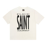 saint m t shirts s.m letter print crew neck pullover short sleeve top