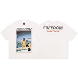 saint m t shirts s.m vintage high street casual crew neck pullover short sleeve tee