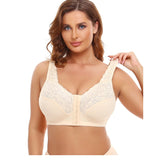 Full figure bra wireless lace lightly lined
