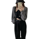 Women Knitwear Spring and Autumn Cardigan Loose-Fitting Short Coat