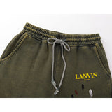 Gallery Dept Shorts Joint Alphabet Hand Painted Graffiti Old Shorts