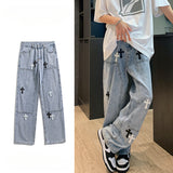 Men Jeans Cross Jeans Men's Summer Loose Trousers