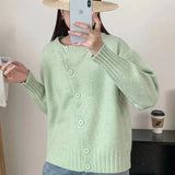Women Knitted Cardigan Sweater Coat Female Baggy Coat
