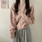 Women Knitted Pullover Vintage Sweater Loose Sweater