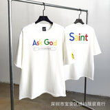 saint m t shirts s.m. tri-party collaboration graphic crewneck short sleeve t-shirt