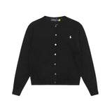 Rl ralph lauren sweet autumn/winter wool cardigan - single-breasted macaron color knit crewneck